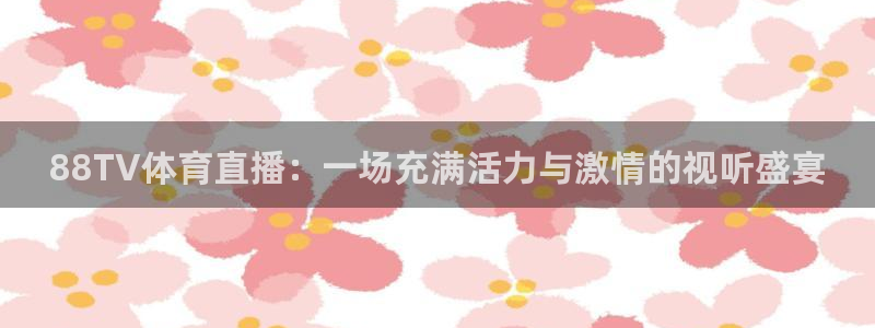 世界杯比赛日期：88TV体育直播：一场充满活力与激情的视听盛宴